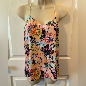 XS Spring Pink Floral Express Dressy Lined Camisole